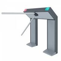 Турникет-дуопод моторизованный двухстоечный Rusgate T2-M-BF v.1 (с автоматическими планками Антипаника) 